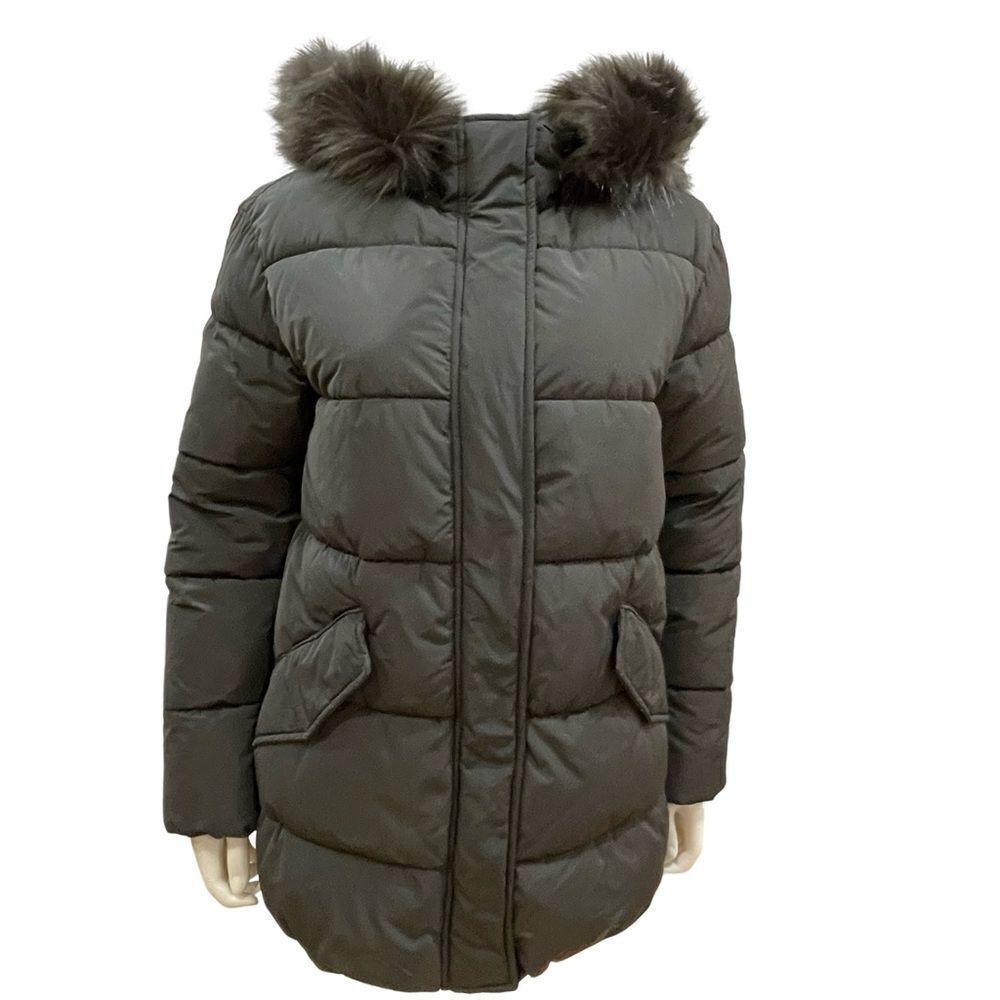 Super Puffy Coat Jacket, Gray, MNG